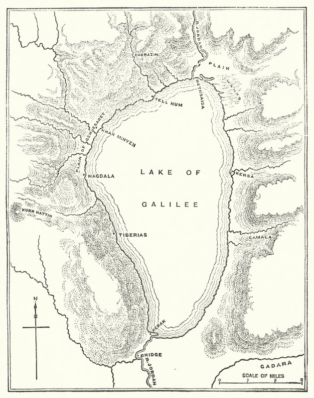 Jezioro Galilejskie (rycina) autorstwa English School