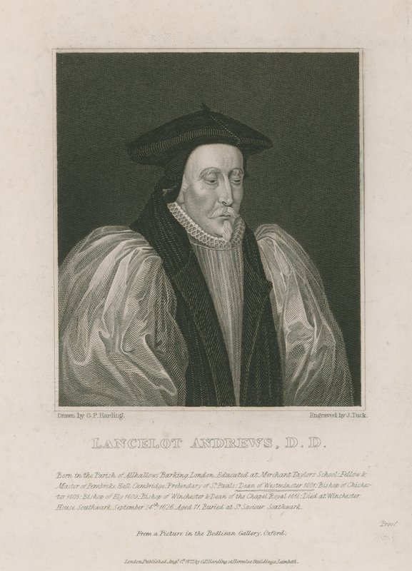 Lancelot Andrews, dziekan Westminster autorstwa English School