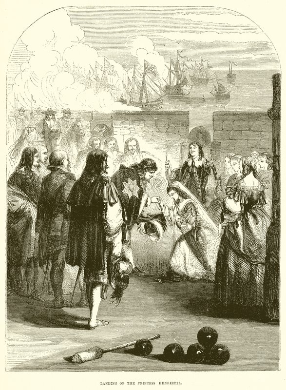 Lądowanie księżniczki Henrietty autorstwa English School