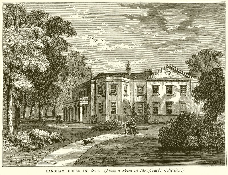 Dom Langhama w 1820 r. autorstwa English School