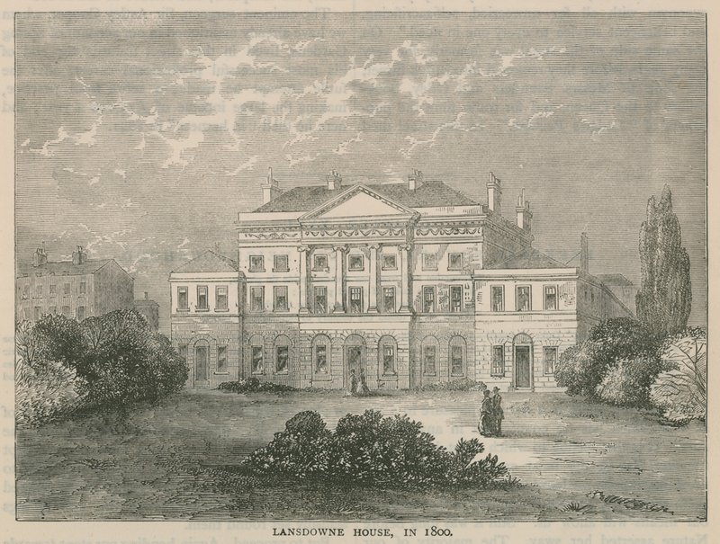 Lansdowne House, Berkley Square, 1800 autorstwa English School