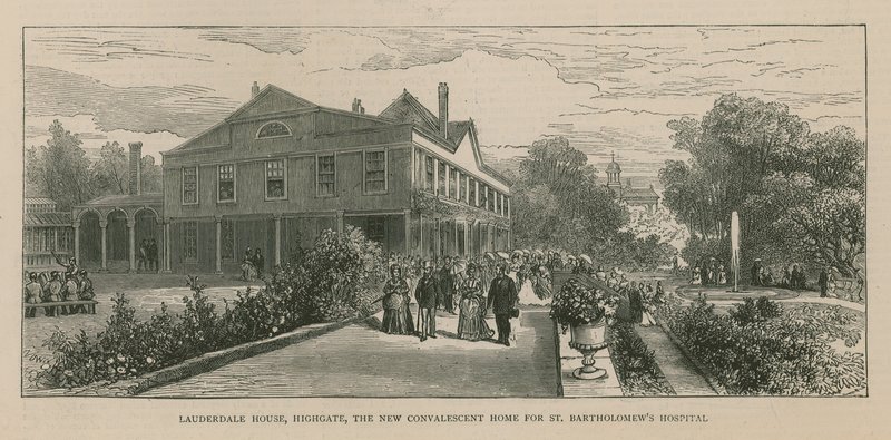 Lauderdale House, Highgate, Londyn, nowy dom dla rekonwalescencji szpitala St Bartholomews autorstwa English School