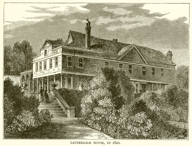 Dom Lauderdale, w 1820 r. autorstwa English School