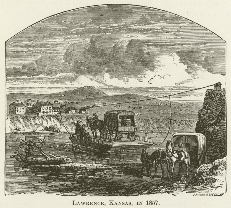 Lawrence, Kansas, w 1857 r. autorstwa English School
