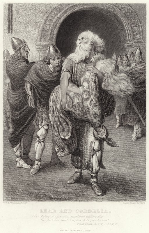Lear i Cordelia, Król Lear, akt V, scena III autorstwa English School