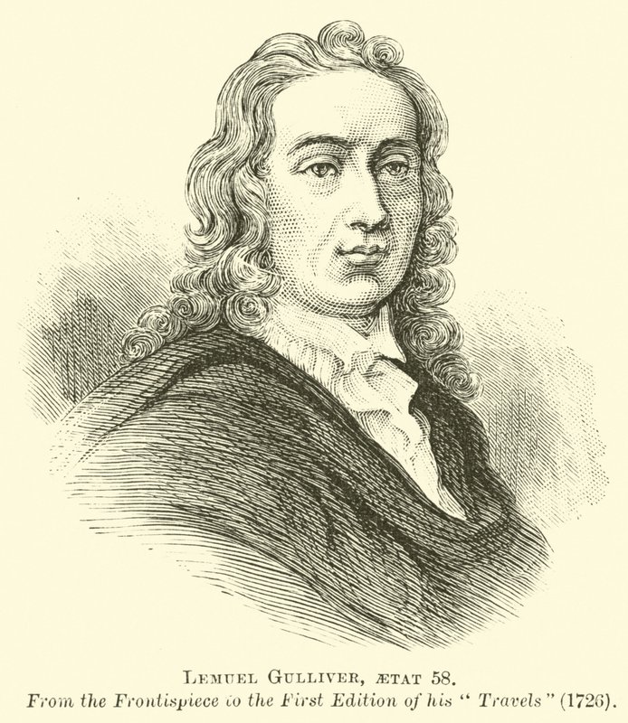 Lemuel Gulliver, aetat 58 autorstwa English School