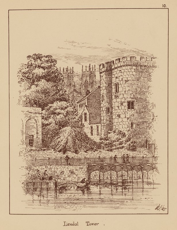 Lendal Tower (litografia) autorstwa English School