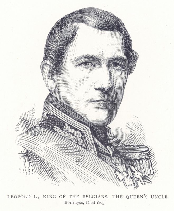 Leopold I, król Belgów, wujek królowych autorstwa English School