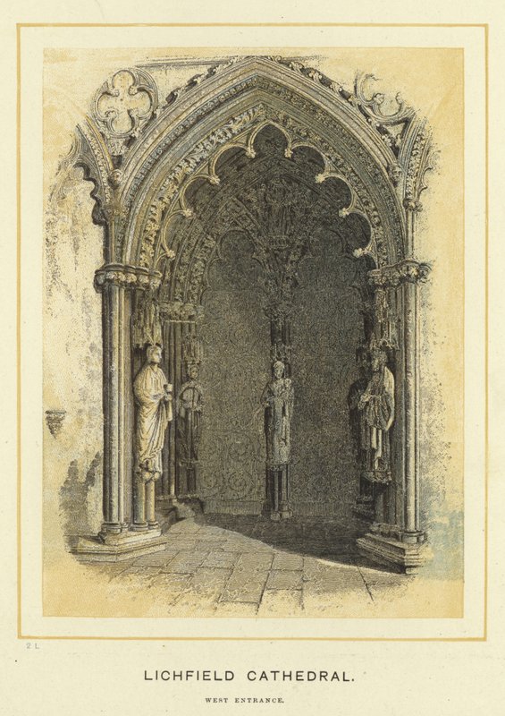 Katedra w Lichfield, wejście zachodnie autorstwa English School