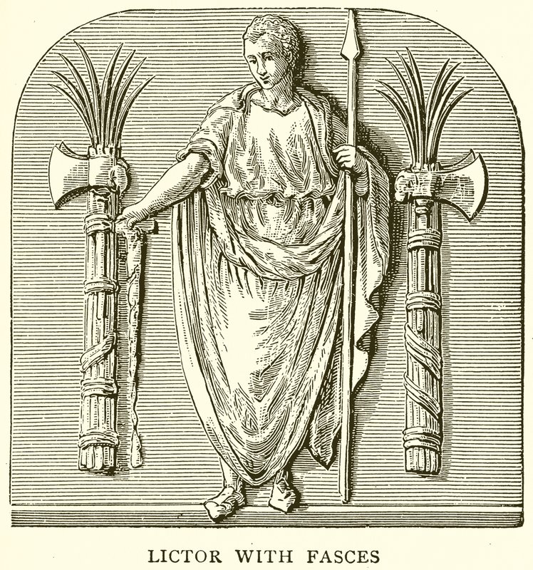 Liktor z Fasces autorstwa English School