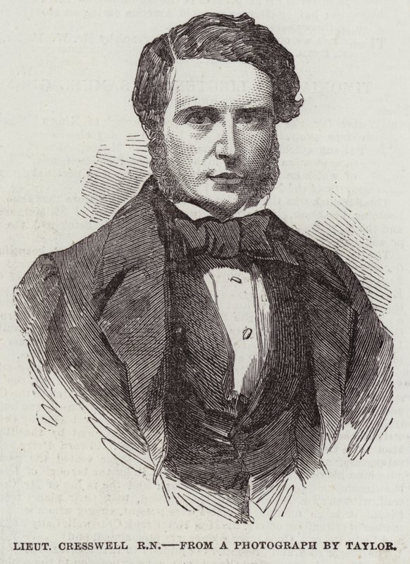Porucznik Cresswell, RN (Grawerowanie) autorstwa English School