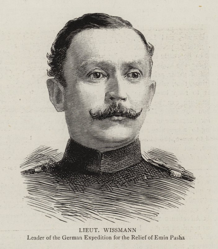 Porucznik Wissmann (grawerunek) autorstwa English School