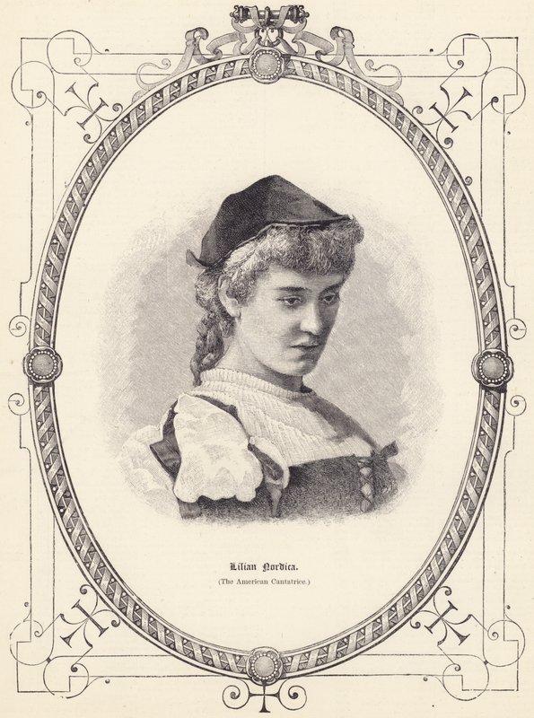 Lilian Nordica (American Cantatrice) (grafika) autorstwa English School