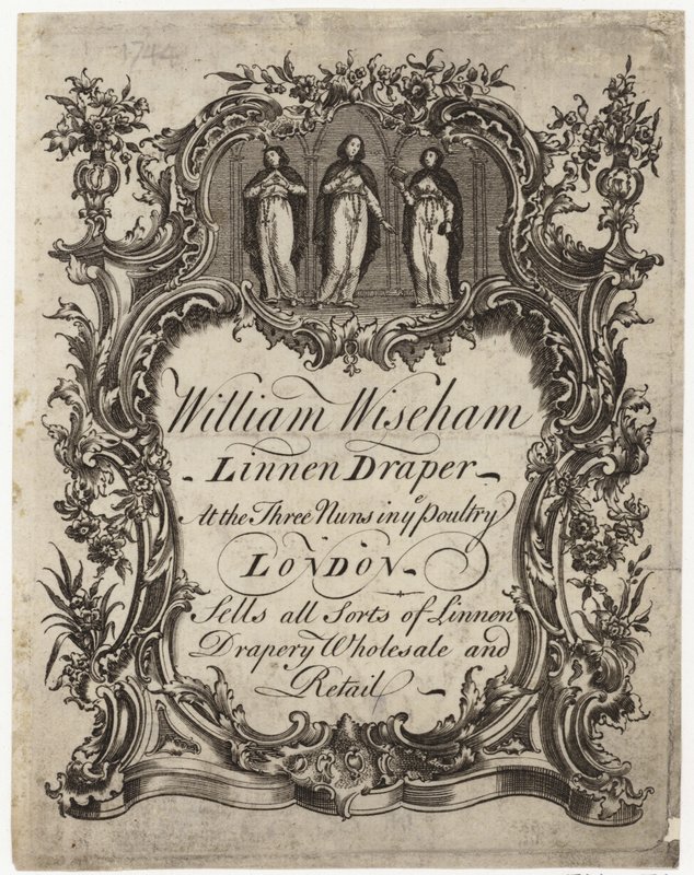 Len Draper, William Wiseham, karta handlowa autorstwa English School