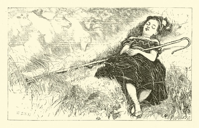 Mały Bo-Peep autorstwa English School