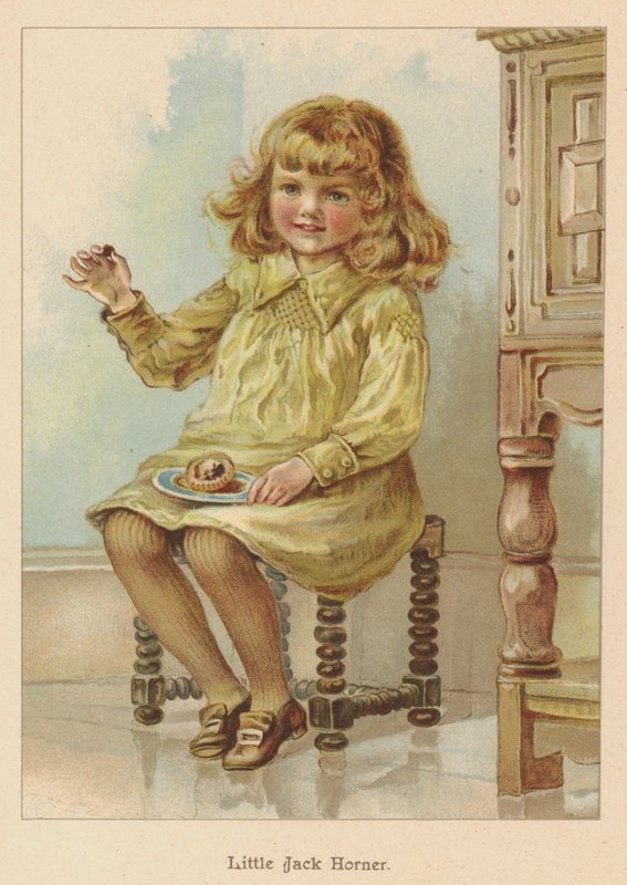 Mały Jack Horner (chromolitho) autorstwa English School