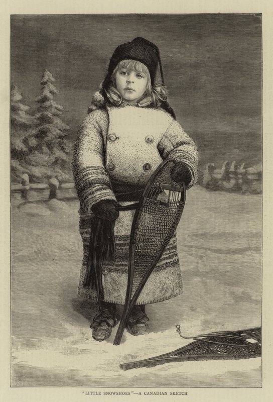 "Małe rakiety śnieżne", szkic kanadyjski (rycina) autorstwa English School