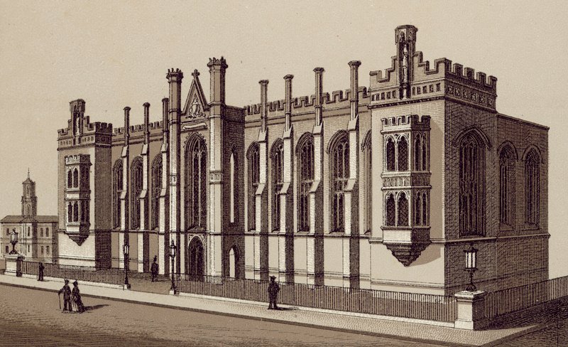 Liverpool: Liverpool College, Shaw Street (litografia) autorstwa English School