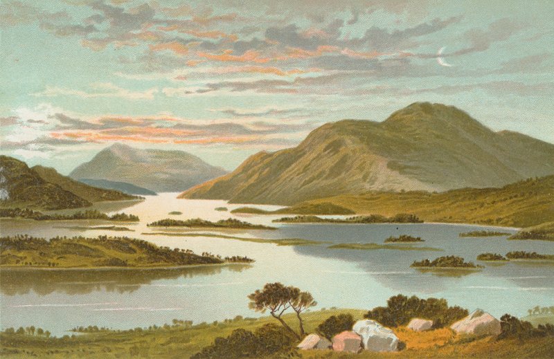 Loch Lomond z Góry Misery autorstwa English School