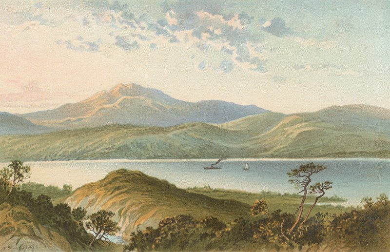 Loch Ness, znad Fall of Foyers autorstwa English School
