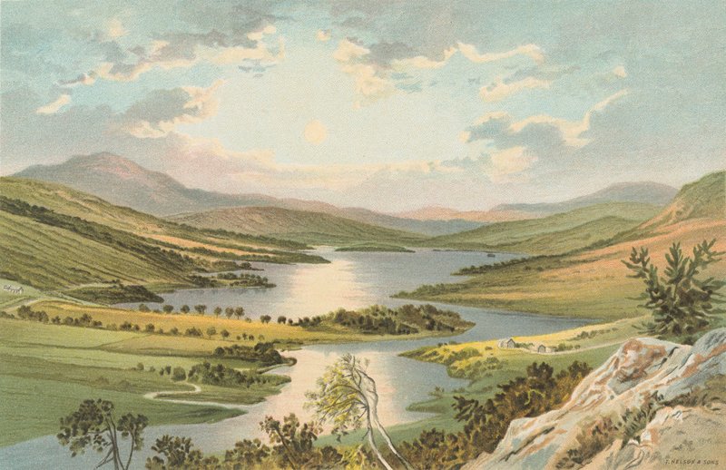 Loch Tummel - widok królowej autorstwa English School