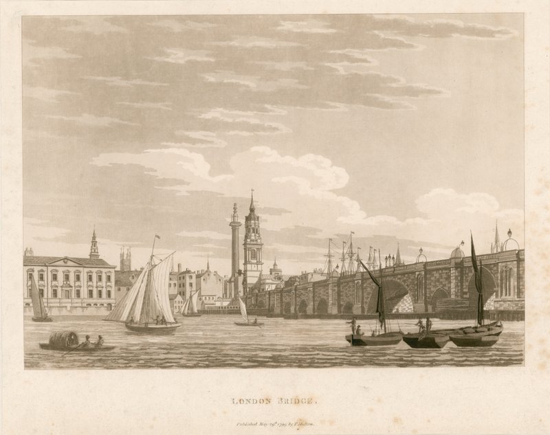 Most Londyński, 1799 autorstwa English School