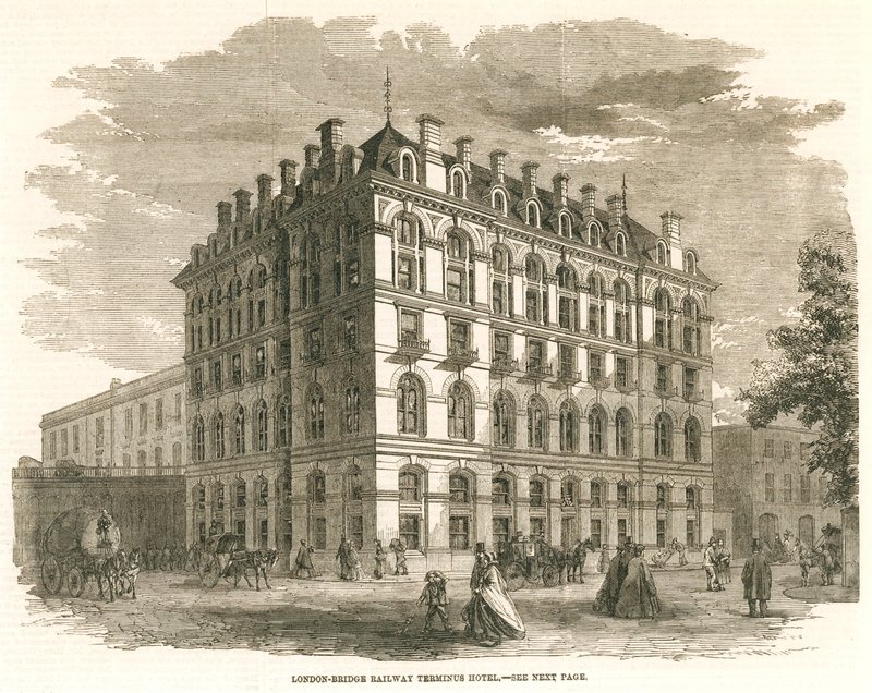 Hotel London Bridge Railway Terminus autorstwa English School