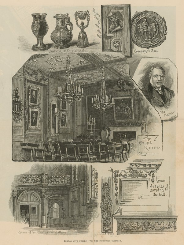 Londyńskie Gildie Miejskie: The Vintners Company autorstwa English School