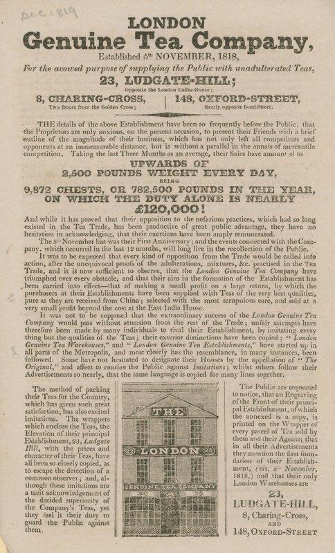 London Genuine Tea Company autorstwa English School