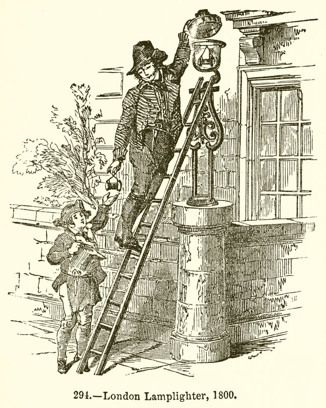 Londyński latarnik, 1800 autorstwa English School