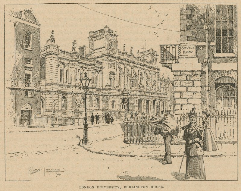 Uniwersytet Londyński, Burlington House autorstwa English School