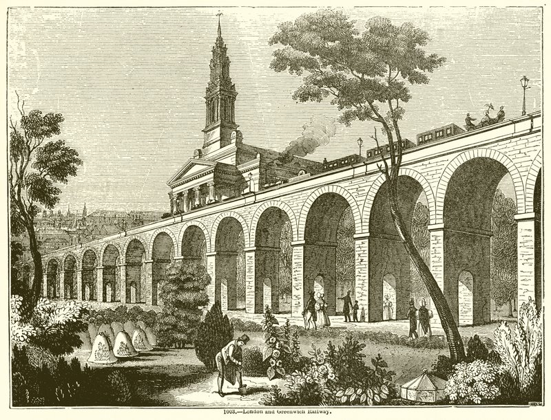 London and Greenwich Railway autorstwa English School