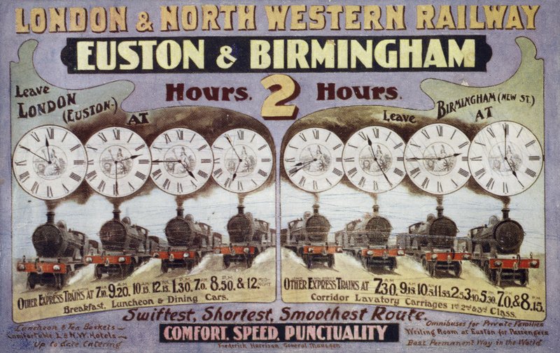 London and North Western Railway, Euston i Birmingham autorstwa English School