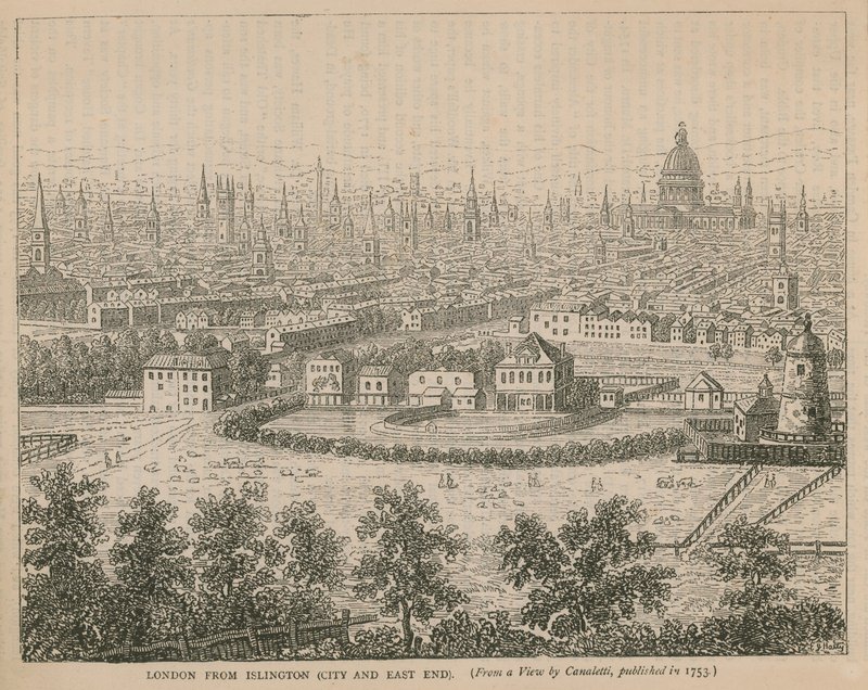 Londyn z Islington (City i East End) autorstwa English School