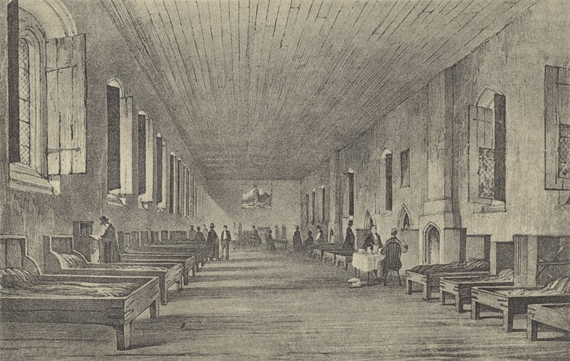 Długa Komnata, 1844 (grawiura) autorstwa English School