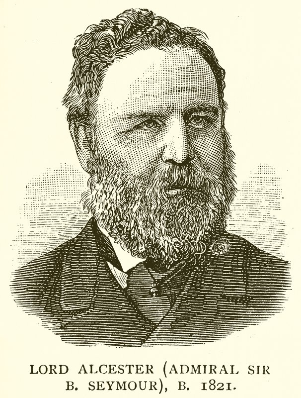Lord Alcester (admirał Sir B. Seymour), B. 1821 autorstwa English School