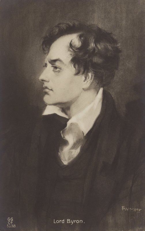 Lord Byron (1788-1824), angielski poeta autorstwa English School