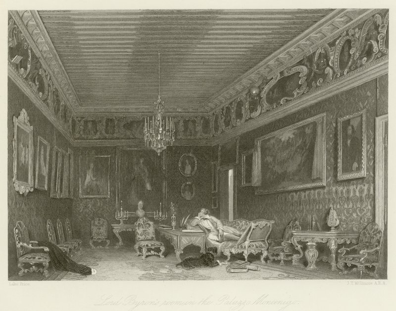Pokój Lorda Byrona w Palazzo Mocenigo autorstwa English School