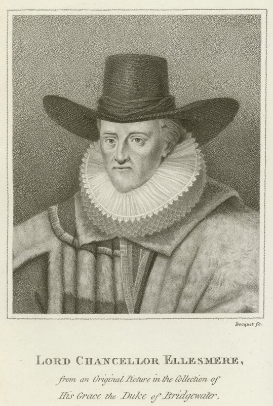 Lord Kanclerz Ellesmere (grawerowanie) autorstwa English School