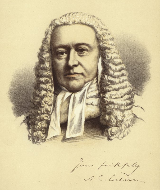 Lord Chief Justice Cockburn autorstwa English School