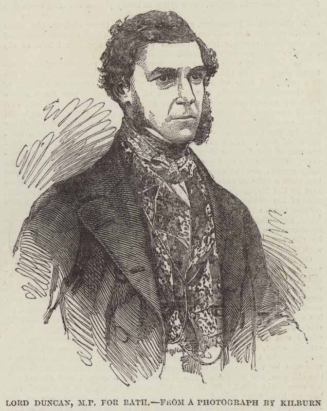 Lord Duncan, MP ds. Kąpieli (grawerowanie) autorstwa English School