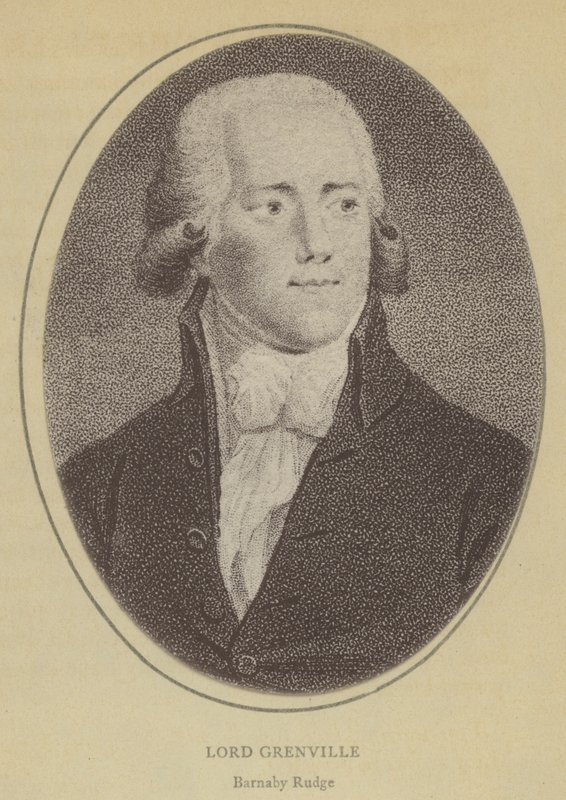 Lord Grenville, Barnaby Rudge (lito) autorstwa English School