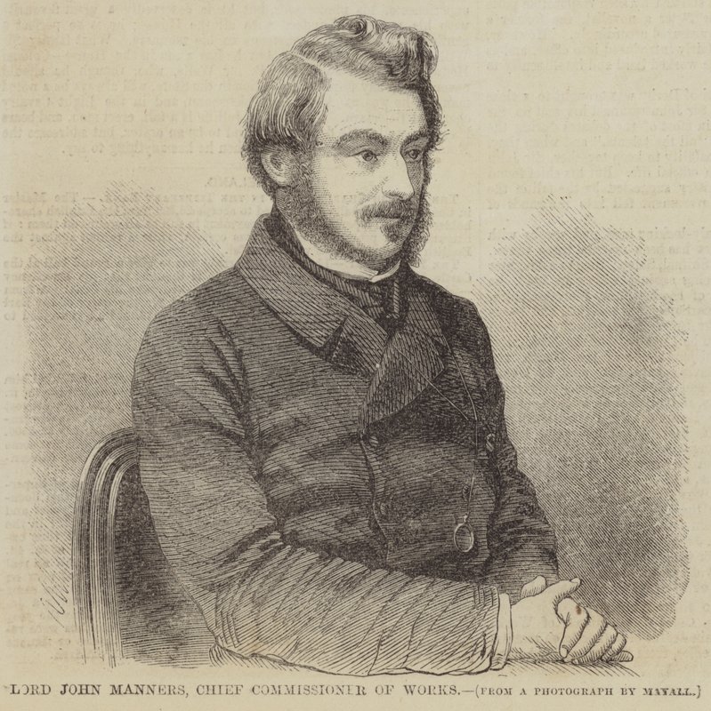 Lord John Manners, Główny Komisarz Robót (Grawerowanie) autorstwa English School
