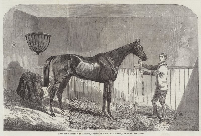 „The Reiver” Lorda Johna Scotta, zwycięzca „The July Stakes” w Newmarket autorstwa English School