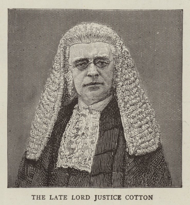 Bawełna Lord Justice (grawerowanie) autorstwa English School