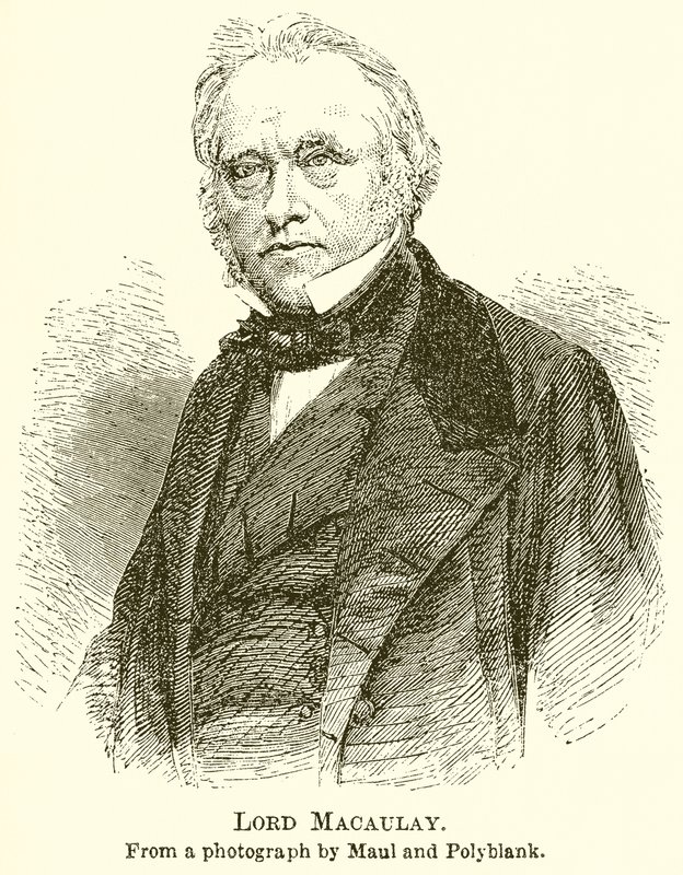 Lord Macaulay autorstwa English School