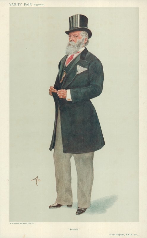 Lord Suffield, Suffield, 17 lipca 1907, komiks Vanity Fair autorstwa English School