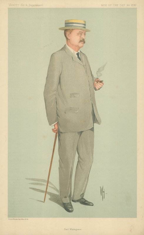 Lord Waldegrave, hrabia Waldegrave, 9 października 1912, komiks Vanity Fair autorstwa English School