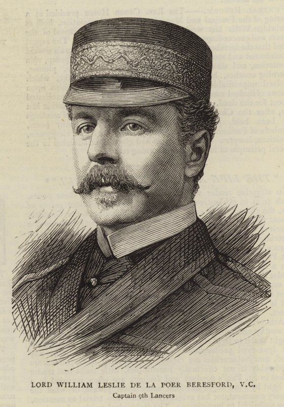 Lord William Leslie de la Poer Beresford, VC (grawerowanie) autorstwa English School
