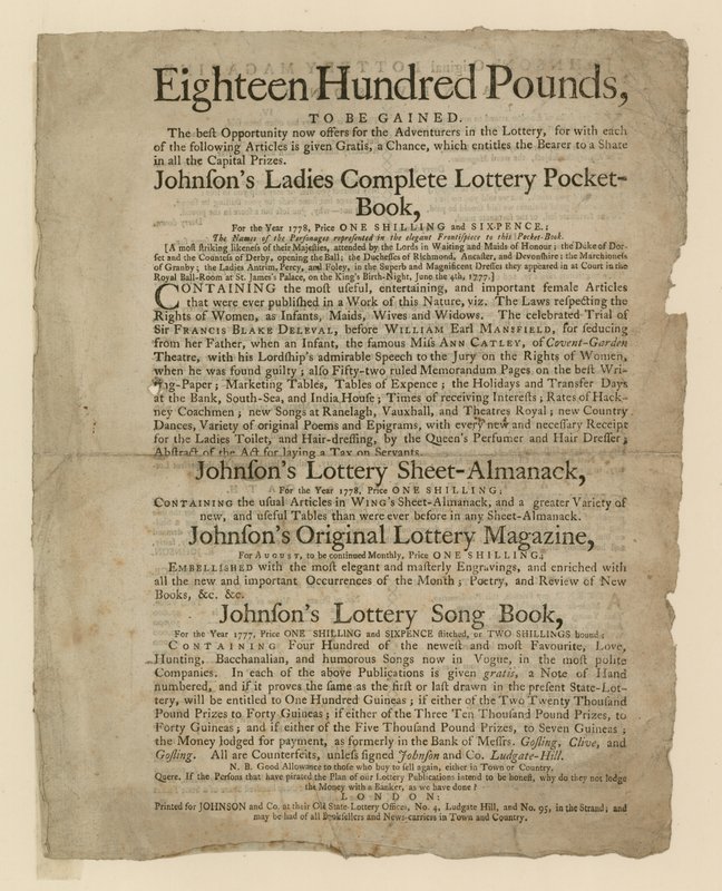 Publikacje loteryjne autorstwa English School